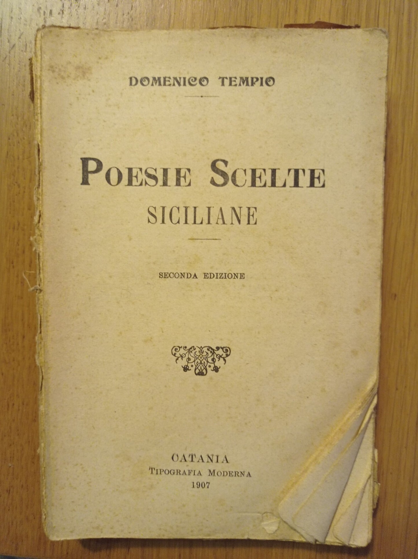 Poesie scelte siciliane - copertina