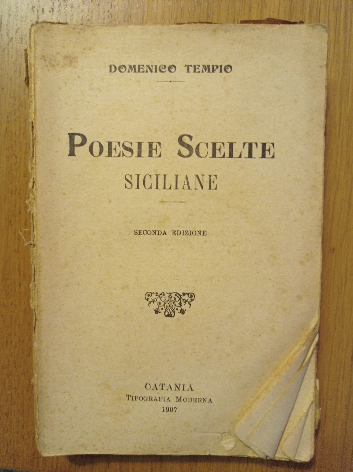 Poesie scelte siciliane - copertina