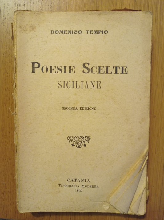 Poesie scelte siciliane - copertina