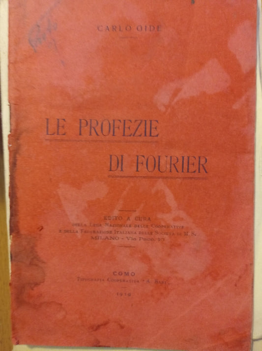 Le profezie di Fourier - copertina