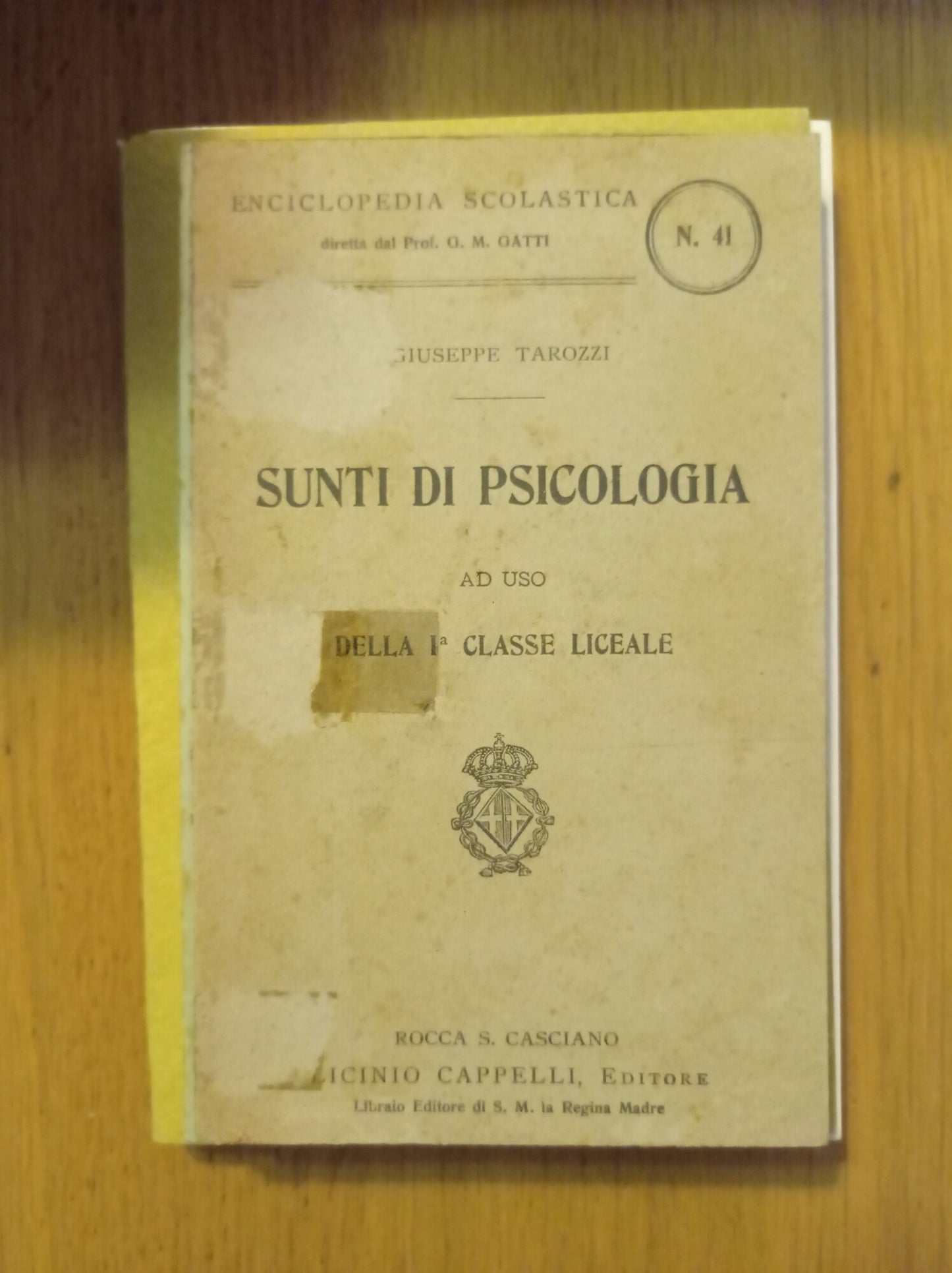 Sunti di psicologia - copertina