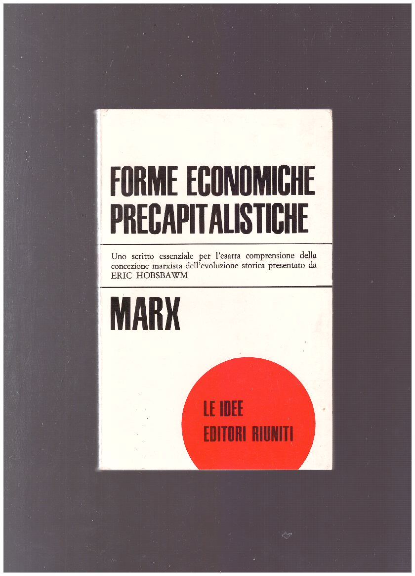 FORME ECONOMICHE PRECAPITALISTICHE - copertina