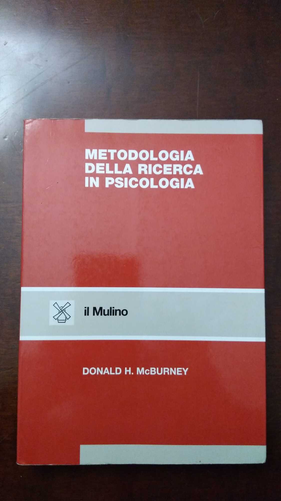 Metodologia della ricerca in psicologia - copertina