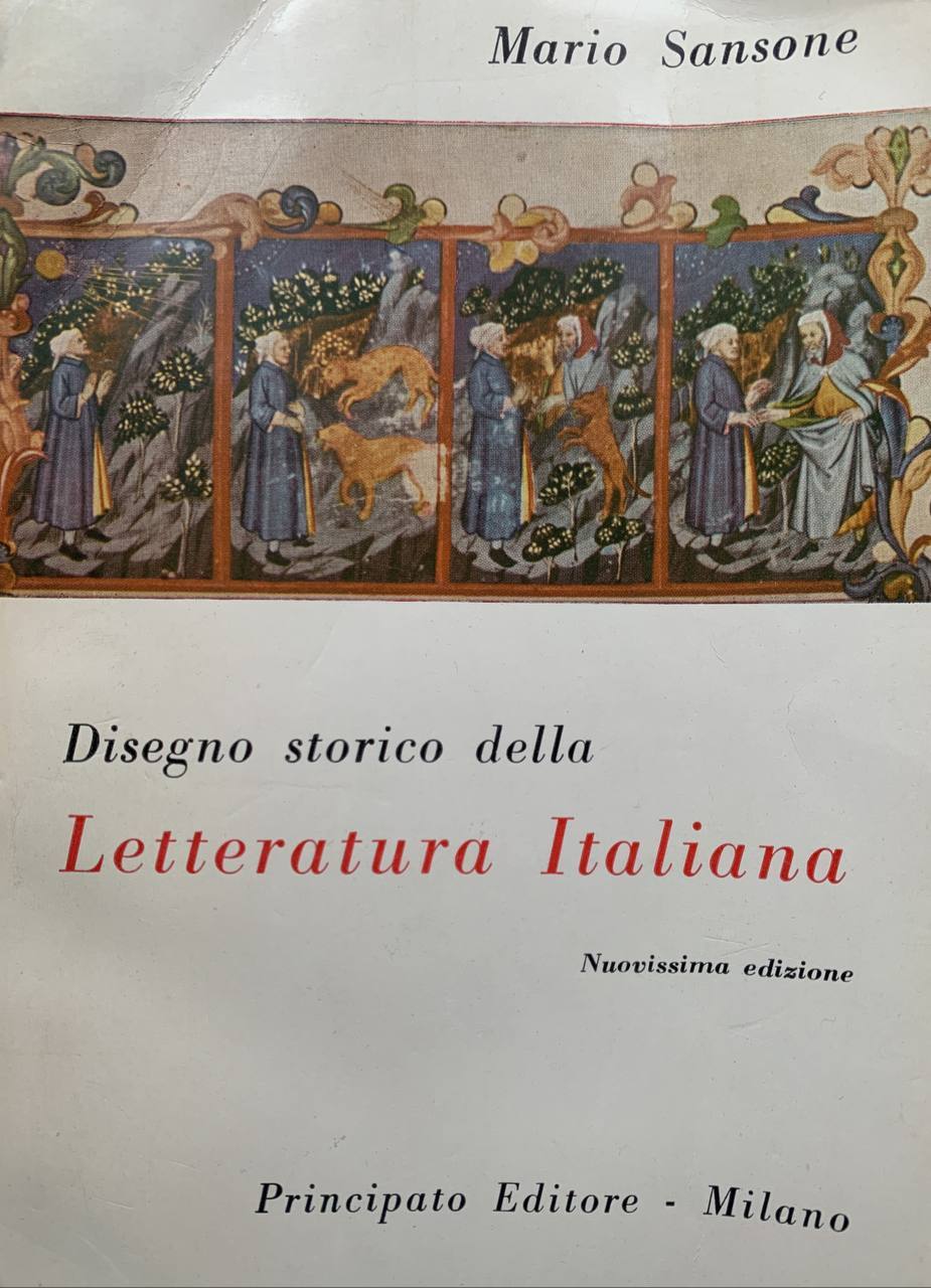 Disegno storico della letteratura italiana - copertina