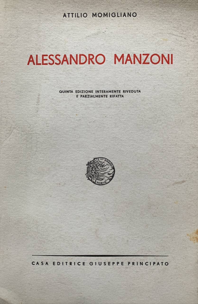 Alessandro Manzoni - copertina
