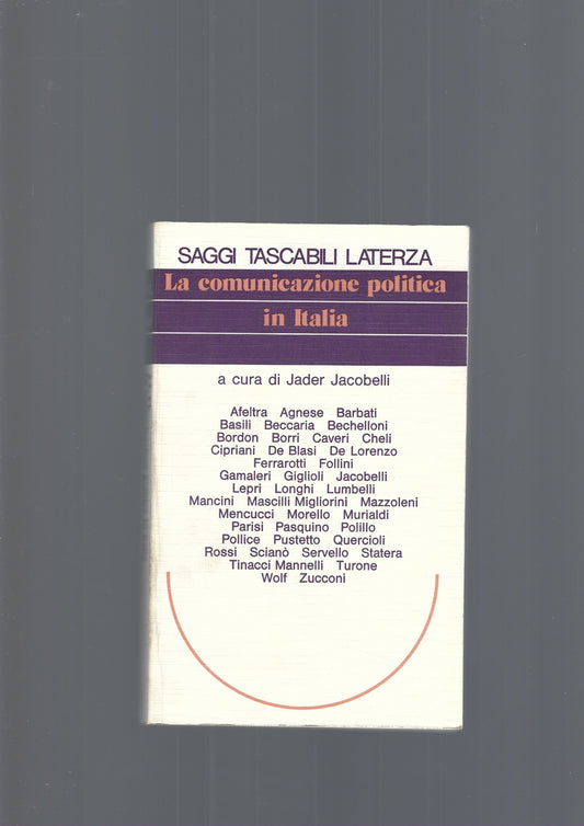 LA COMUNICAZIONE POLITICA IN ITALIA - copertina