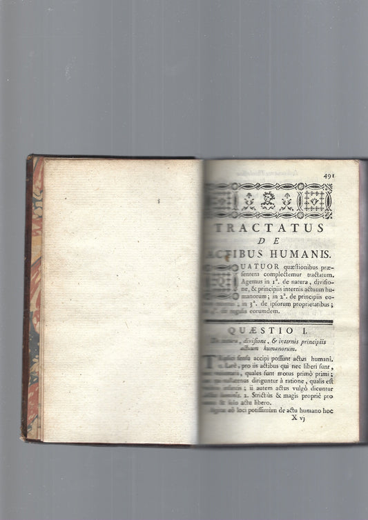 TRACTATUS DE ACTIBUS HUMANIS - copertina