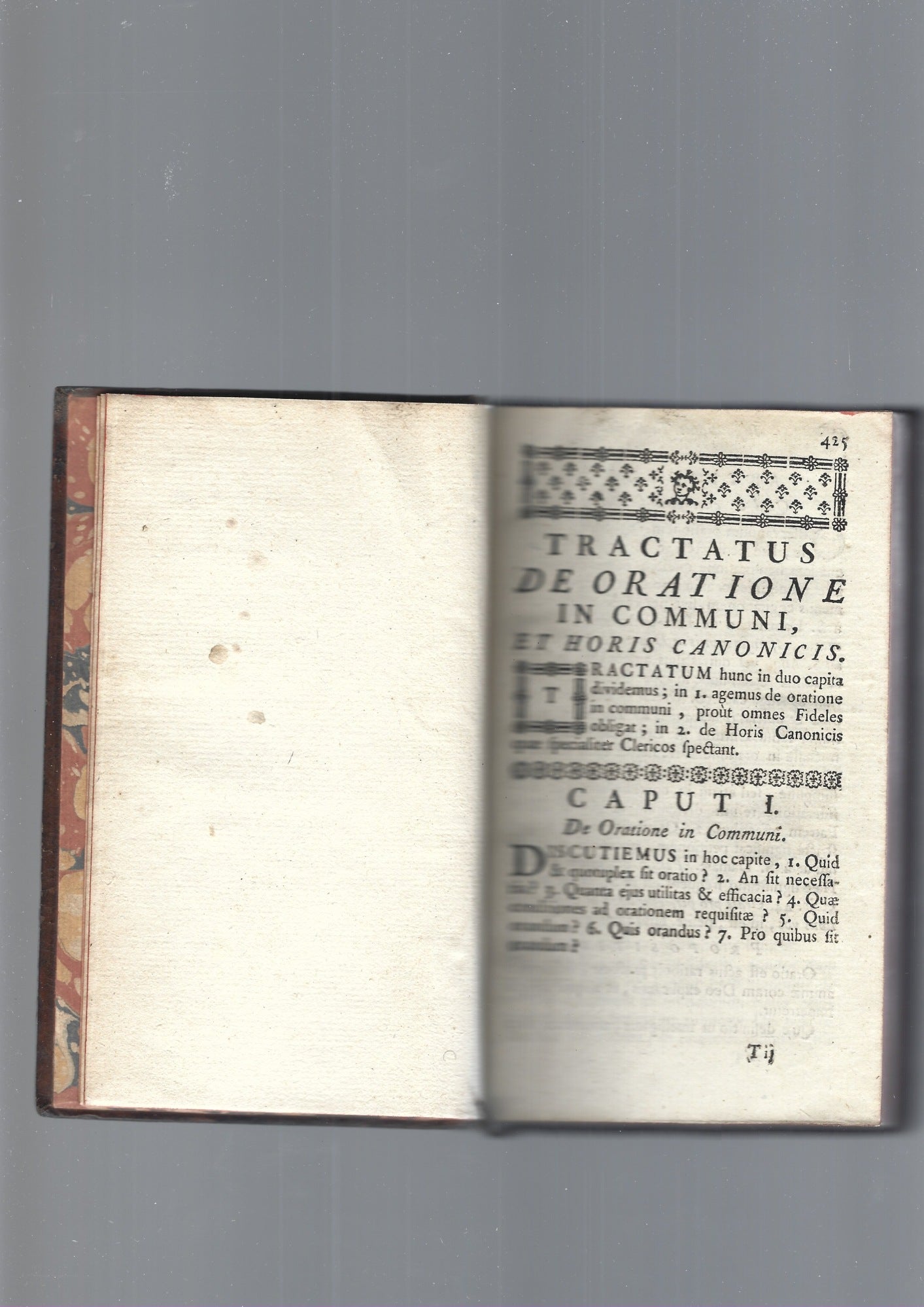 TRACTATUS DE ORATIONE IN COMMUNI, et horis canonicis - copertina