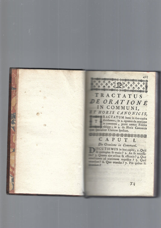 TRACTATUS DE ORATIONE IN COMMUNI, et horis canonicis - copertina