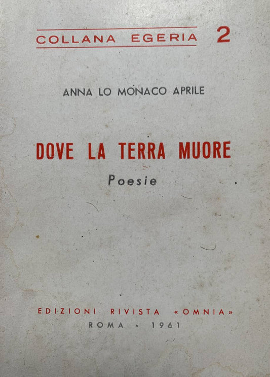 Dove la terra muore - copertina