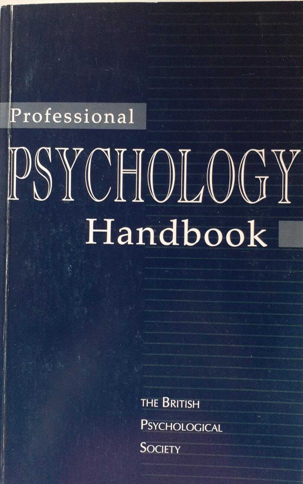 Professional psychology handbook - copertina