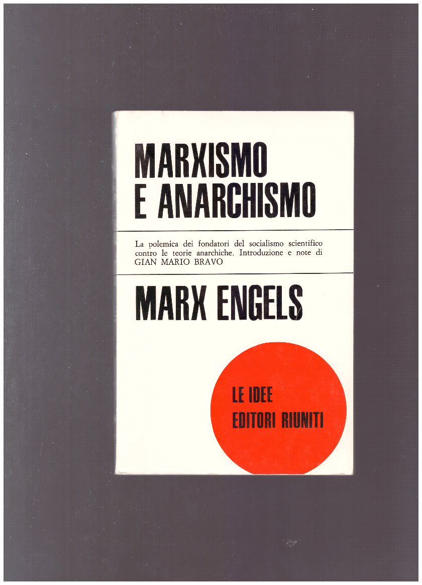 MARXISMO E ANARCHISMO - copertina