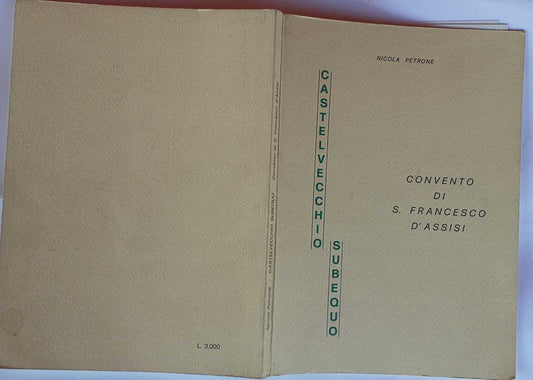 Castelvecchio Subequo. Convento di S. Francesco d'Assisi - copertina