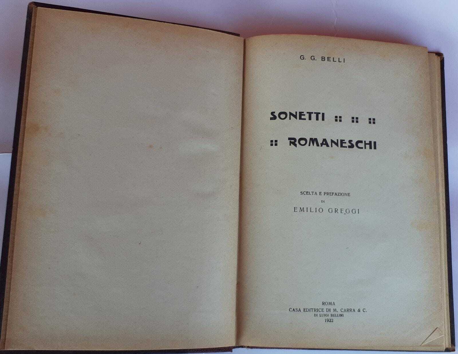 Sonetti romaneschi - copertina