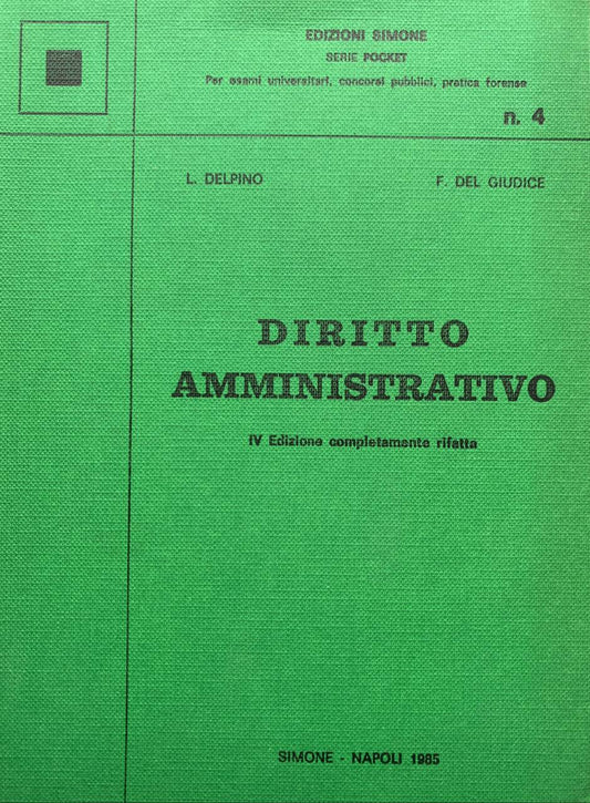 Diritto amministrativo - copertina