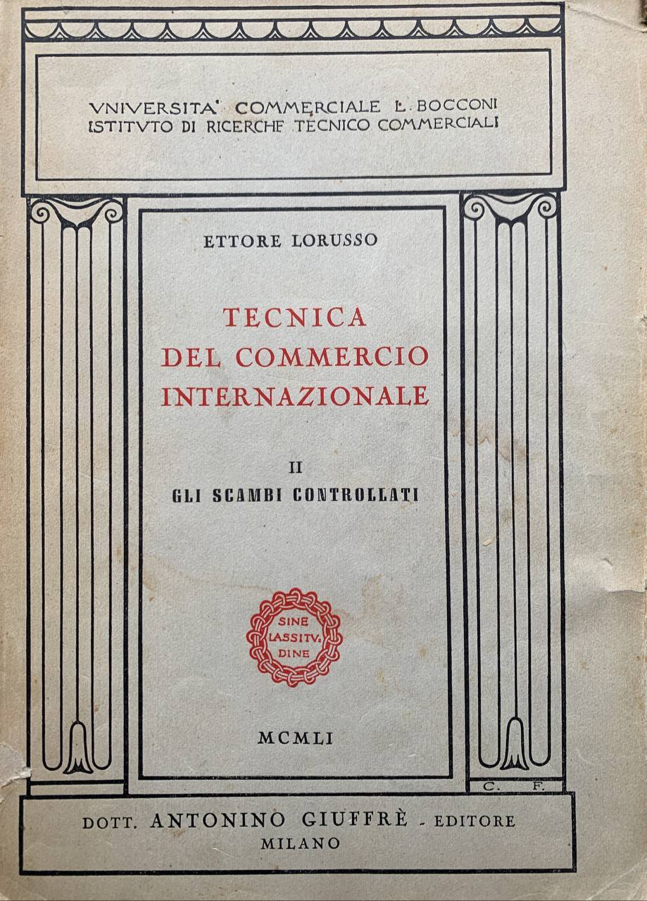 Tecnica del commercio internazionale - copertina
