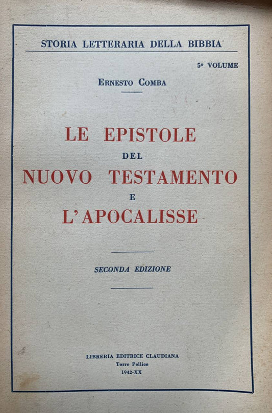 Le epistole del Nuovo Testamento e l'apocalisse - copertina