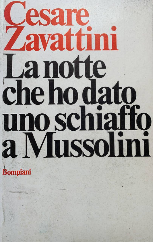 La notte che ho dato uno schiaffo a Mussolini - copertina