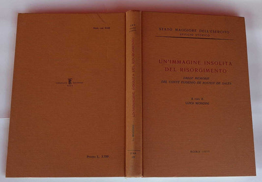 Un'immagine insolita del Risorgimento. Dalle memorie del conte Eugenio De Roussy De Sales - copertina