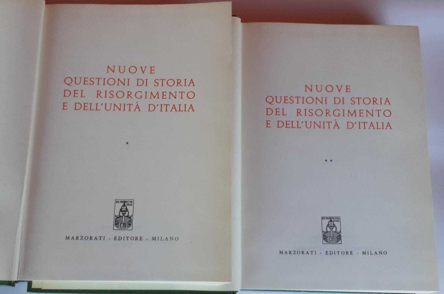 Nuove questioni di storia del Risorgimento e dell'unità d'Italia. Volume I II - copertina