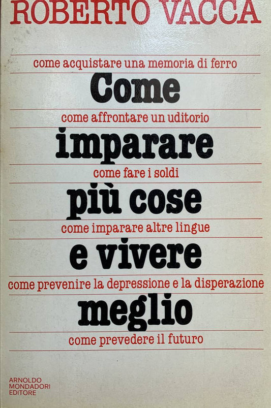 Come imparare più cose e vivere meglio - copertina