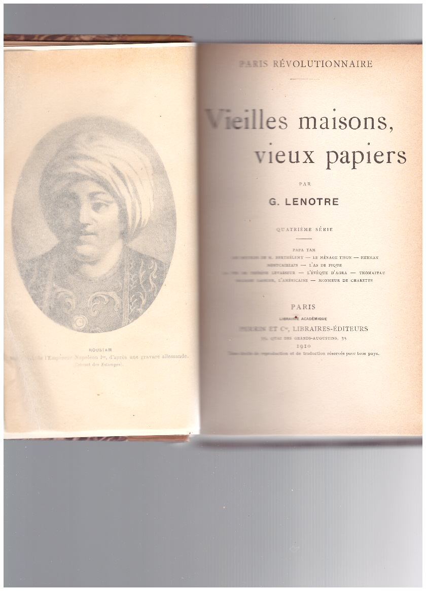 VIEILLES MAISONS, VIEUX PAPIERS - copertina