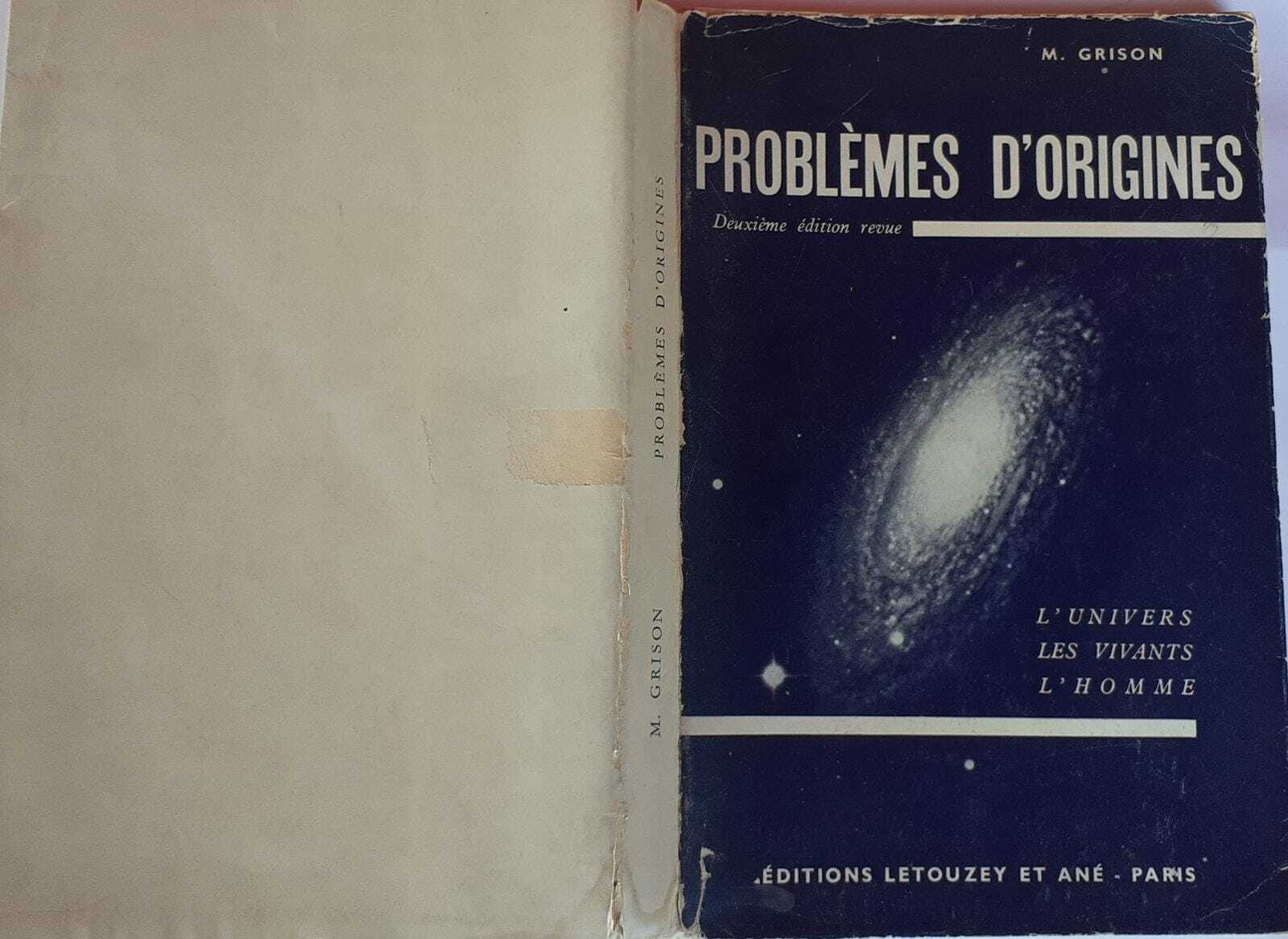 Problèmes d'origines. L'Univers. Les vivants. L'homme - copertina