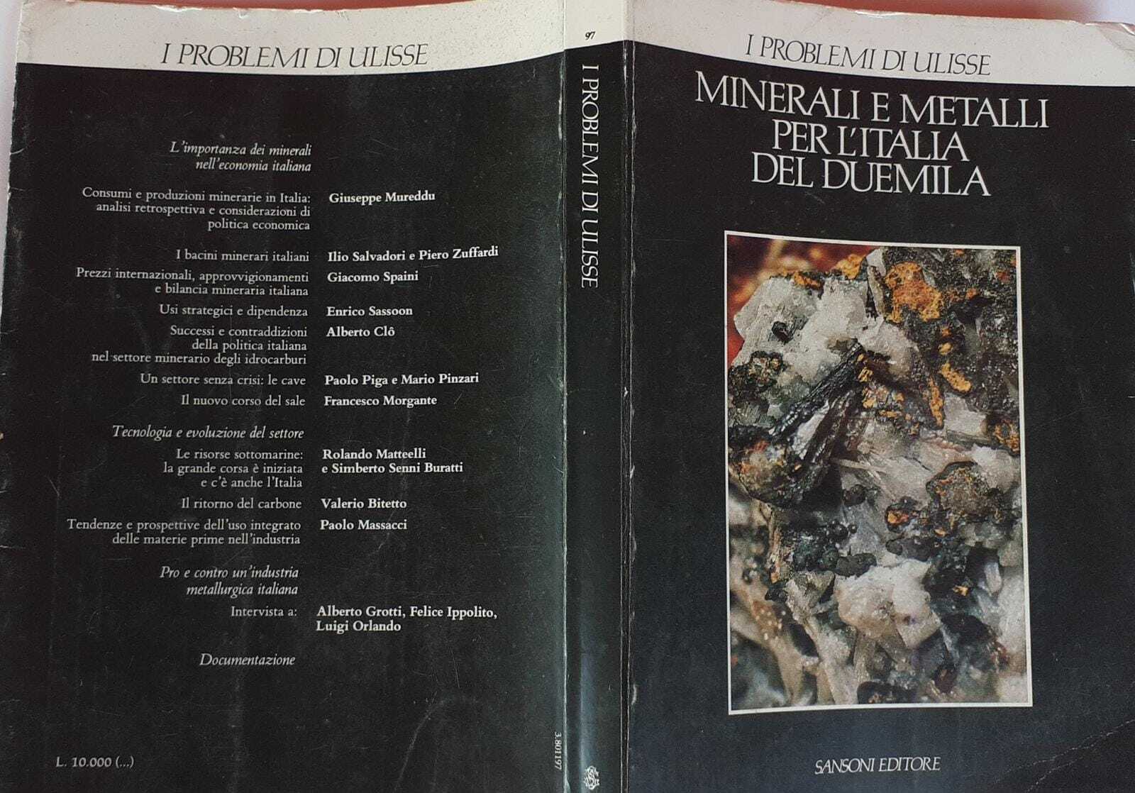 Minerali e metalli per l'Italia del duemila - copertina