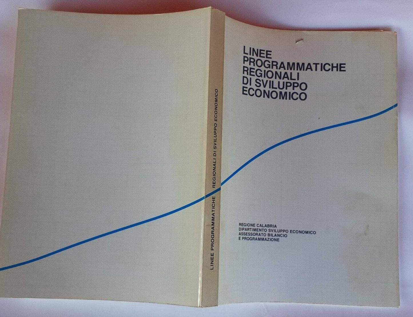 Linee programmatiche regionali di sviluppo economico - copertina
