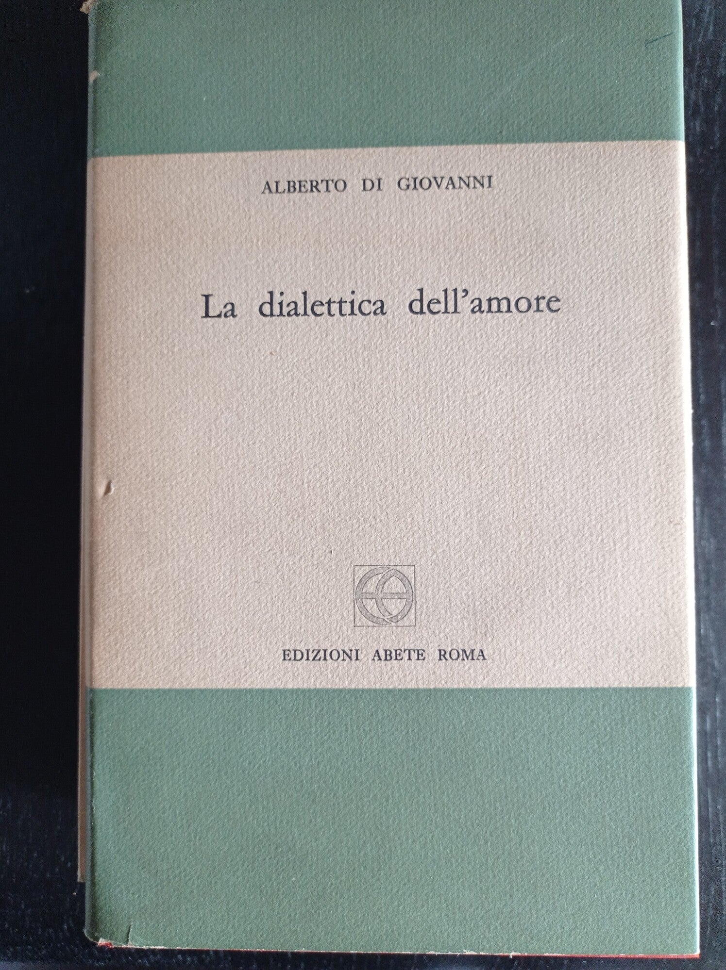 La dialettica dell'amore - copertina