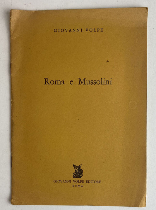 Roma e Mussolini - copertina
