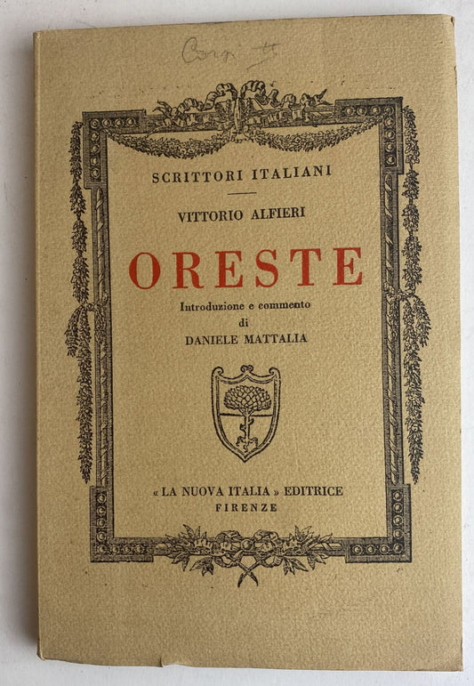 Oreste - copertina