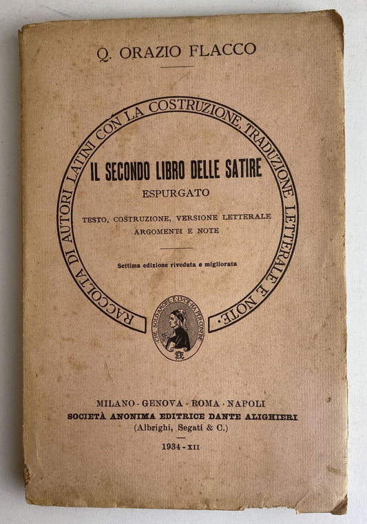 Il secondo libro delle Satire. Espurgato - copertina