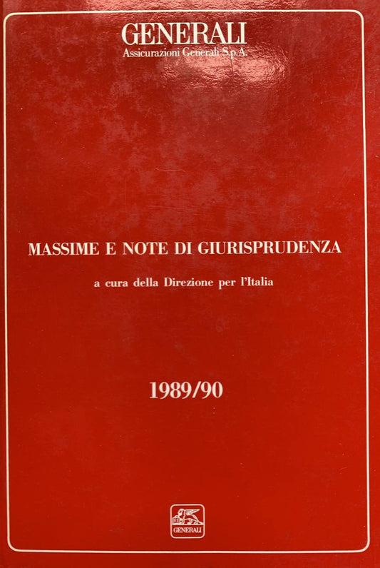 Massime e note di giurisprudenza - copertina