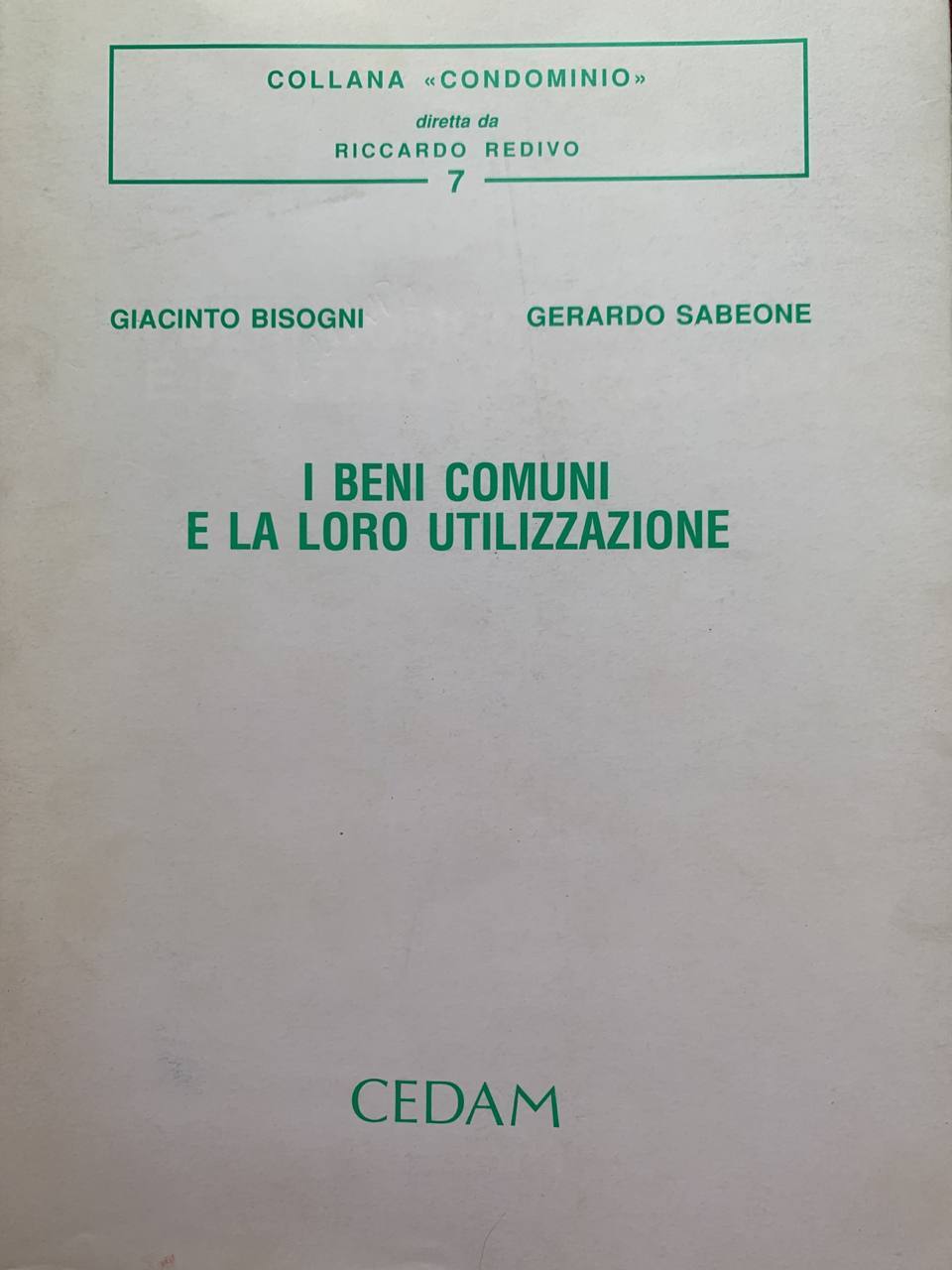 I beni comuni e la loro utilizzazione - copertina