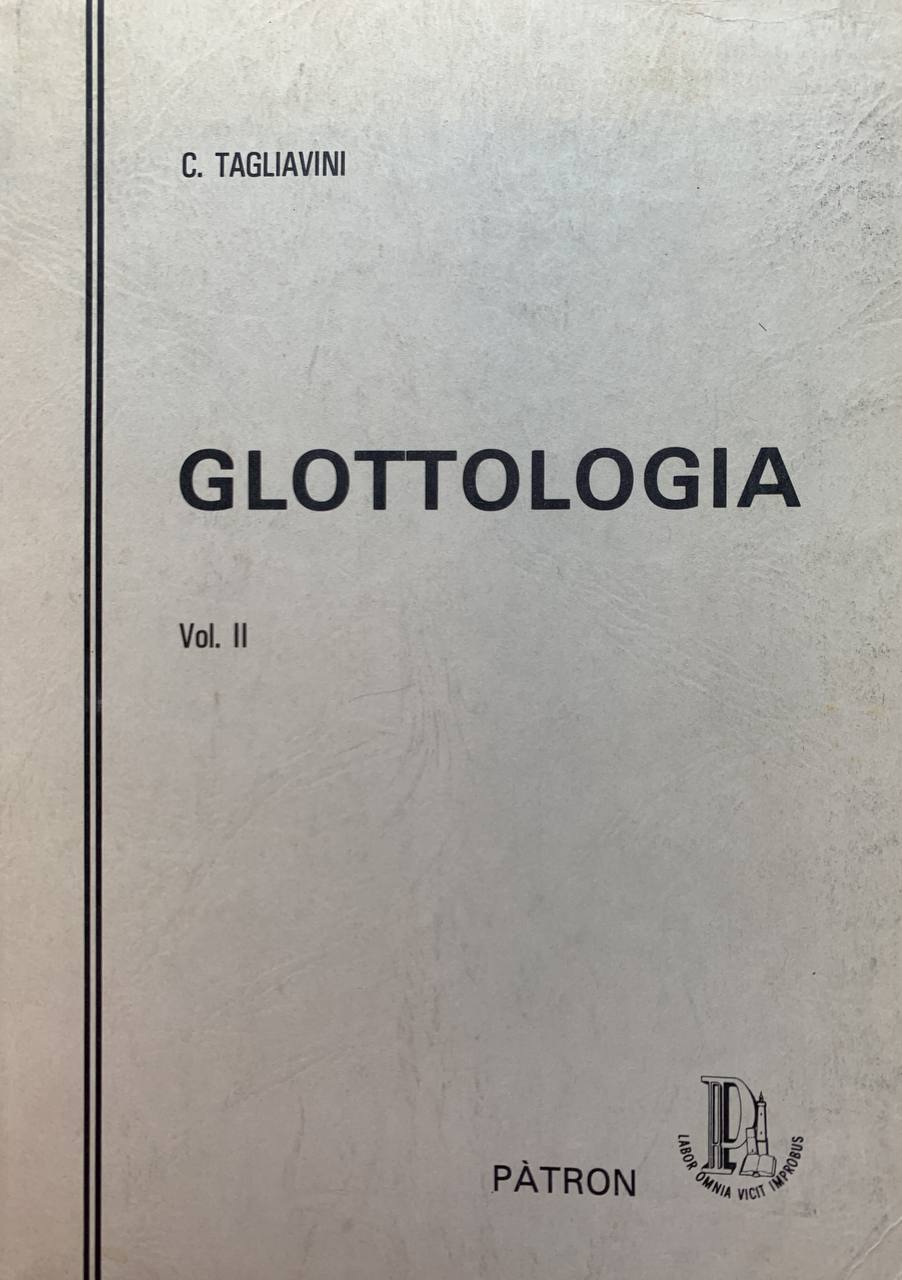 Glottologia vol. II - copertina