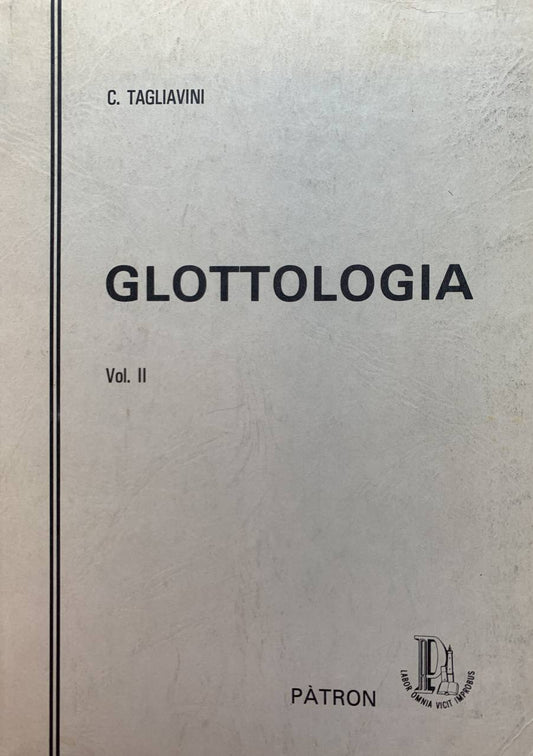 Glottologia vol. II - copertina