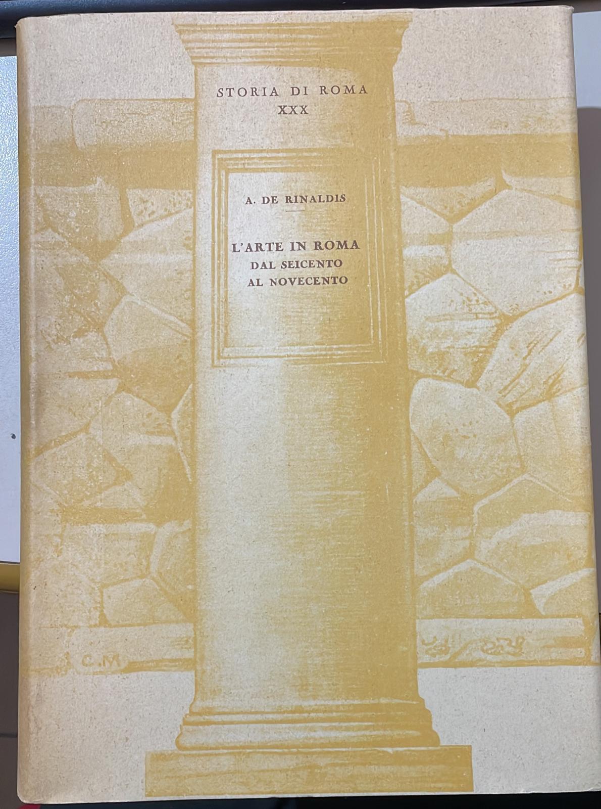 L'arte in Roma dal Seicento al Novecento - copertina