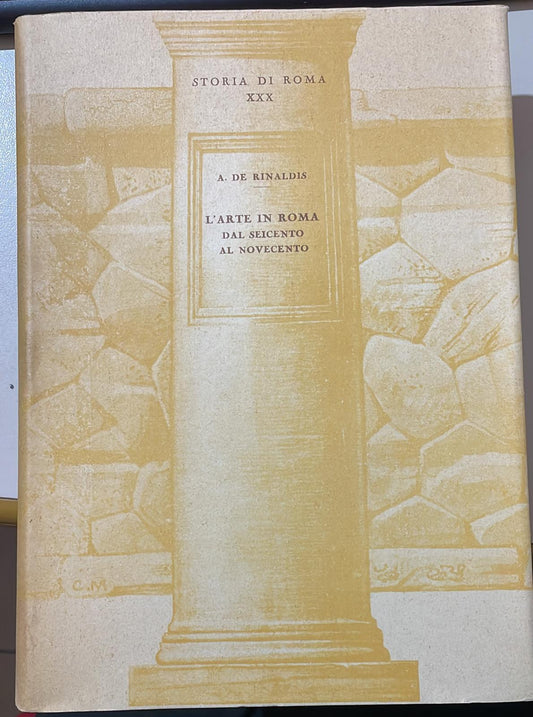L'arte in Roma dal Seicento al Novecento - copertina
