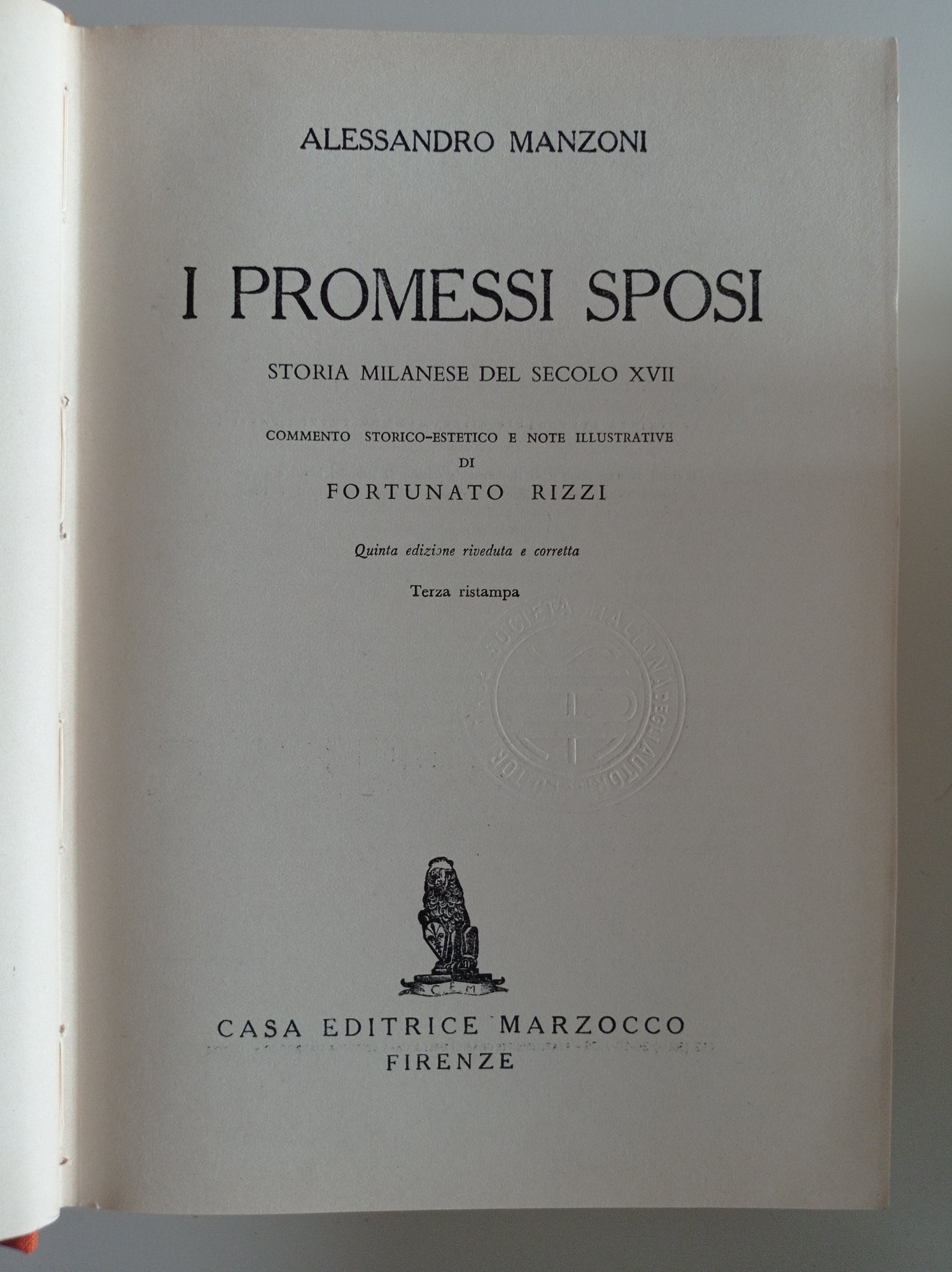 I Promessi Sposi - copertina