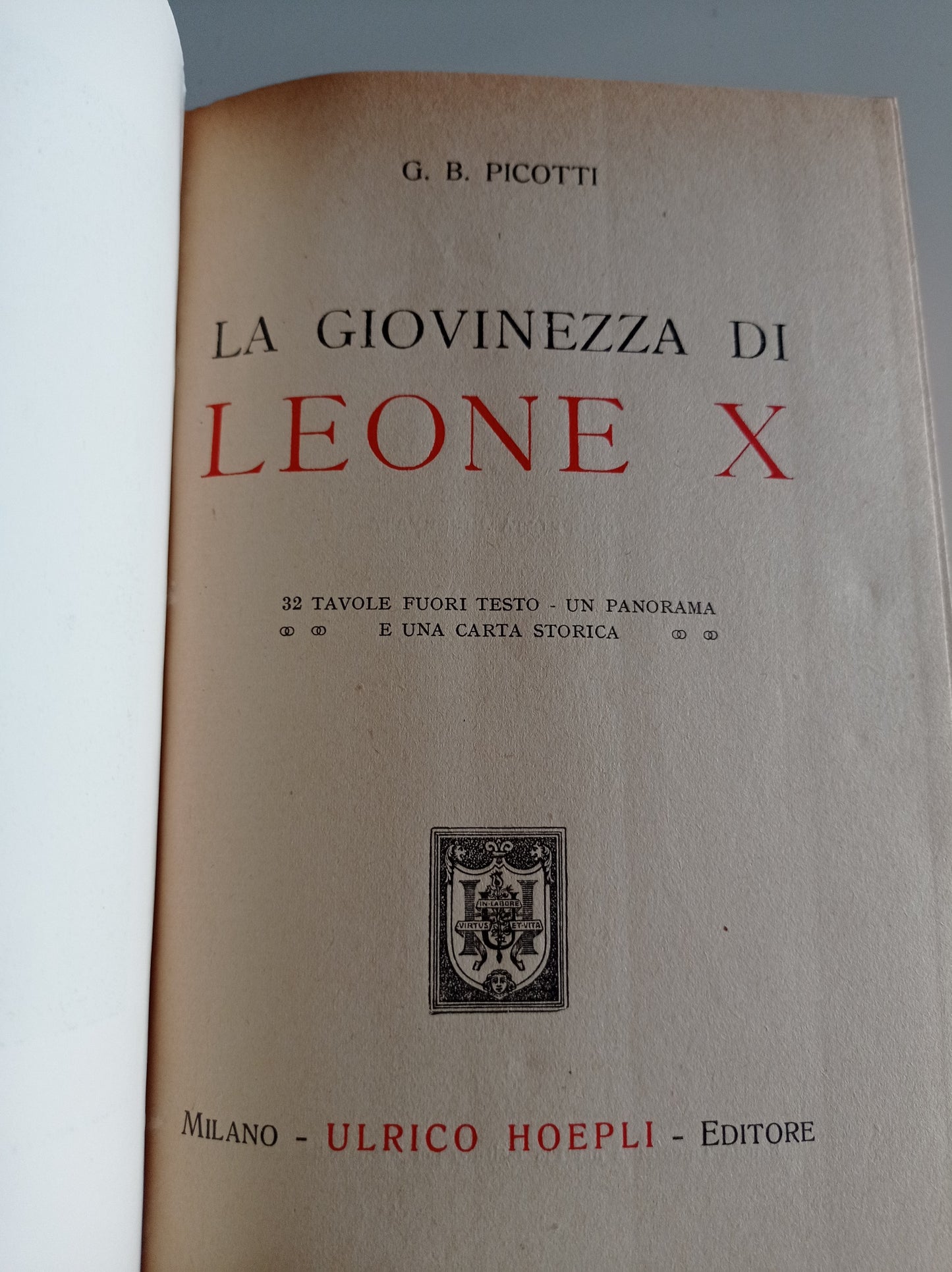 La giovinezza di Leone X - copertina