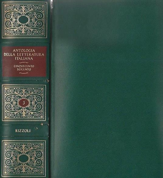 Antologia della Letteratura Italiana Vol. III. Il Cinquecento e il Seicento - copertina