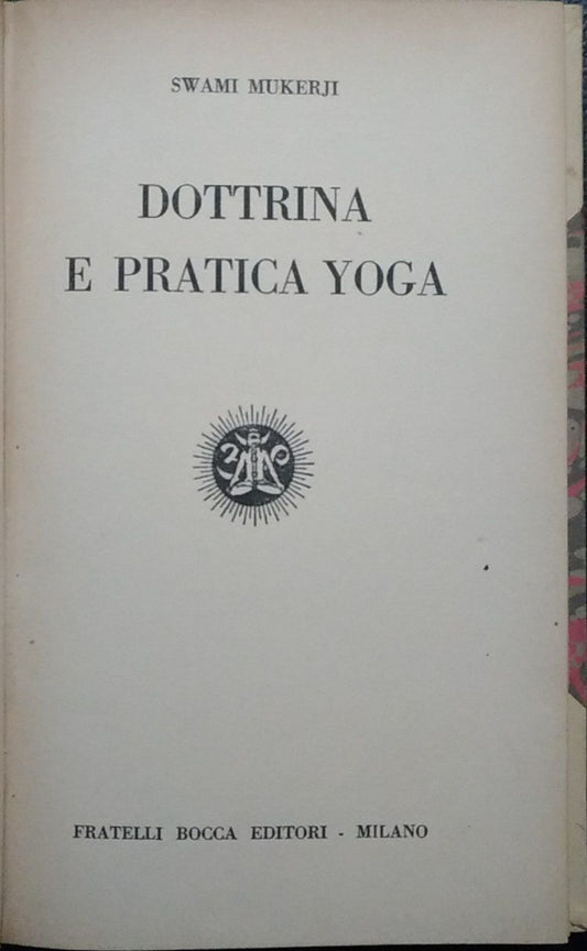 Dottrina e pratica yoga - copertina
