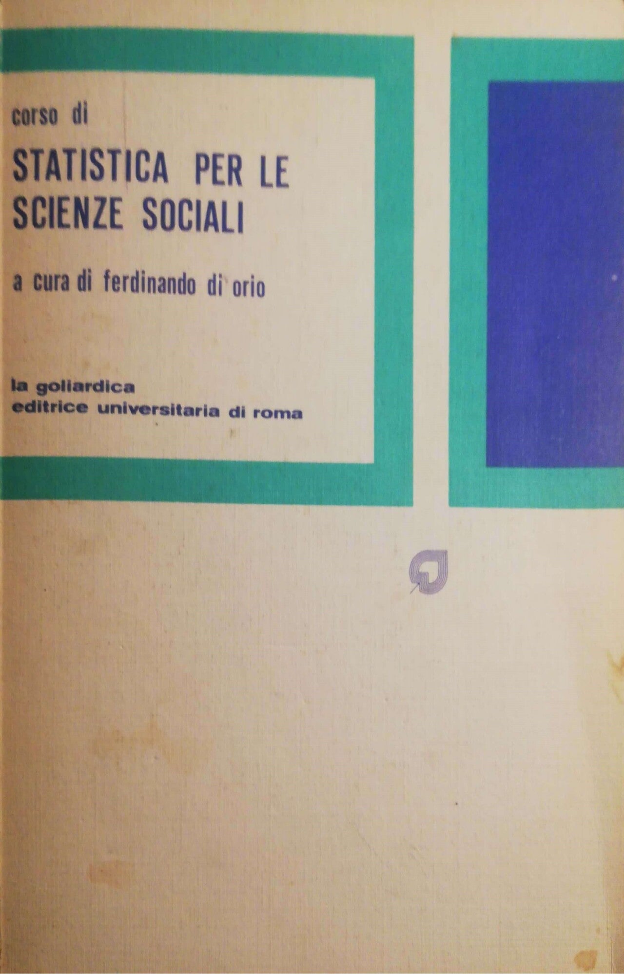 Statistica per le scienze sociali - copertina