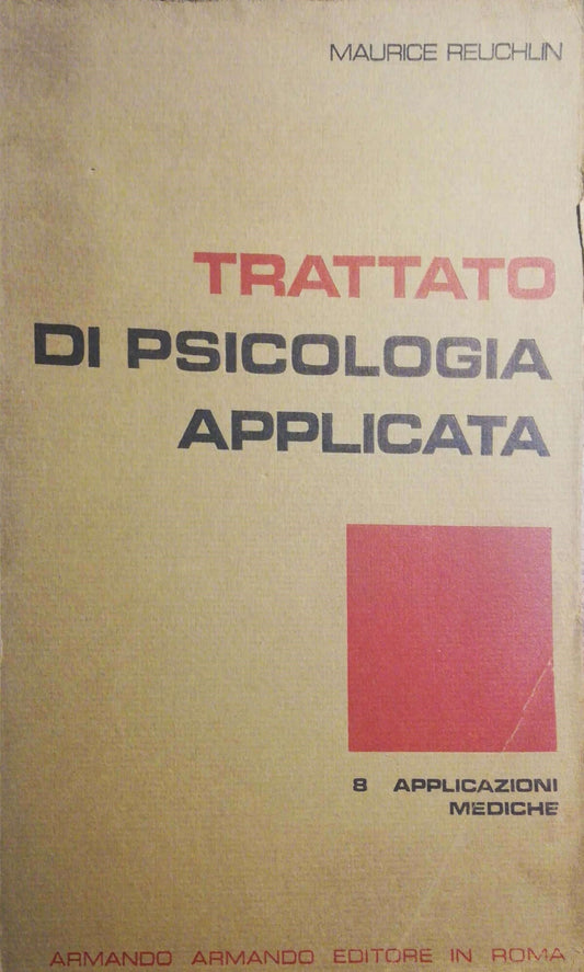 Trattato di psicologia applicata - copertina