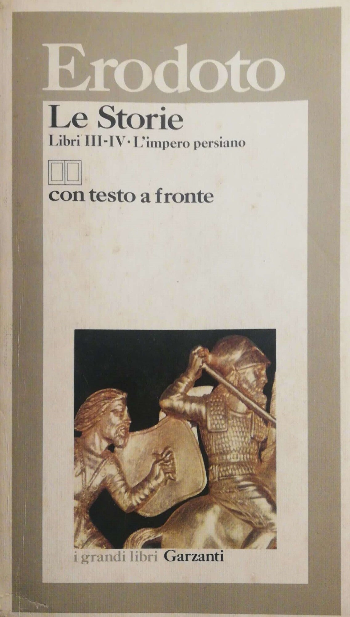 Le Storie. Libri III-IV, L'impero persiano - copertina