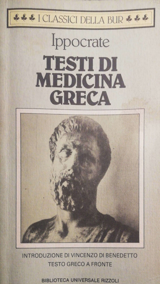 Testi di medicina greca - copertina