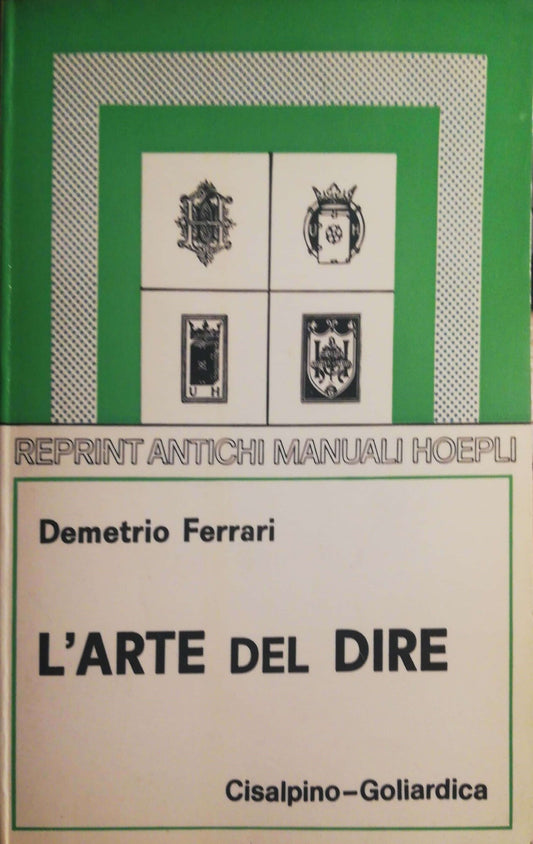 L'arte del dire - copertina