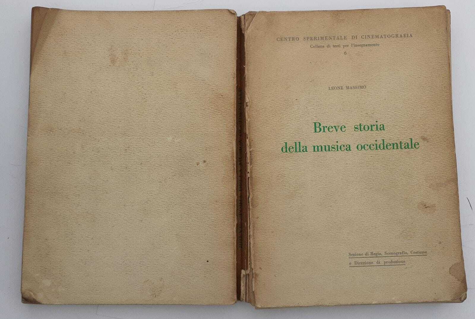 Breve storia della musica occidentale - copertina