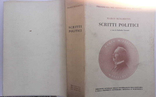 Marco Minghetti scritti politici - copertina